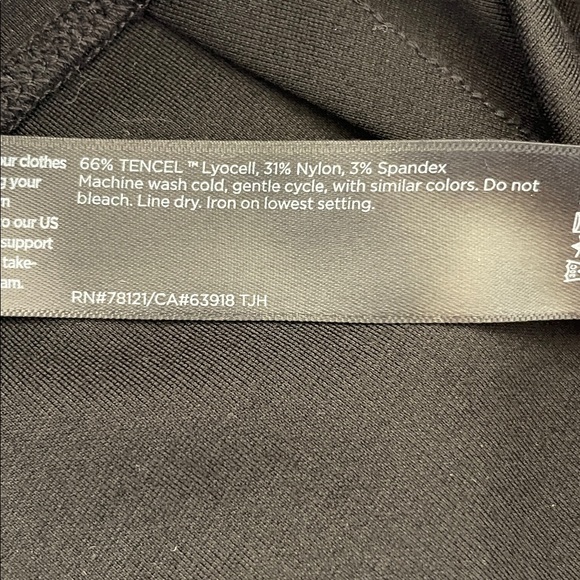 Eileen Fisher Washable Flex Ponte Slim Pant Black size M - Picture 7 of 7